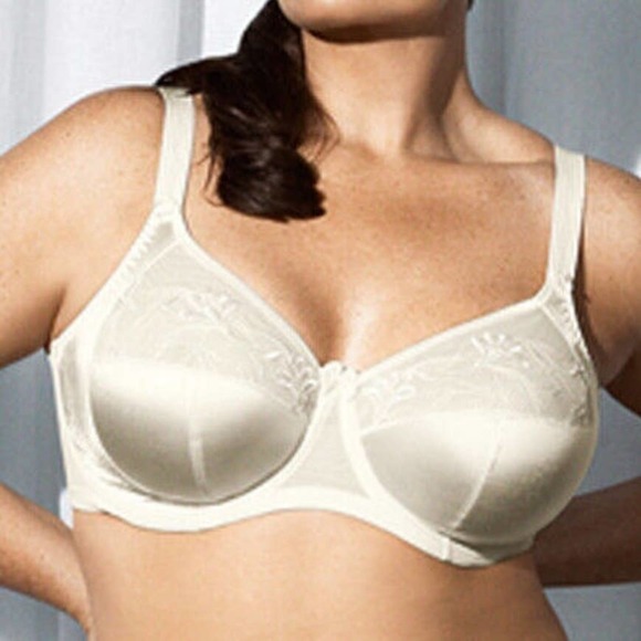Elomi Kristie Soft Cup Side Support Bra 52H Ivory Wireless 58501 - Picture 10 of 10